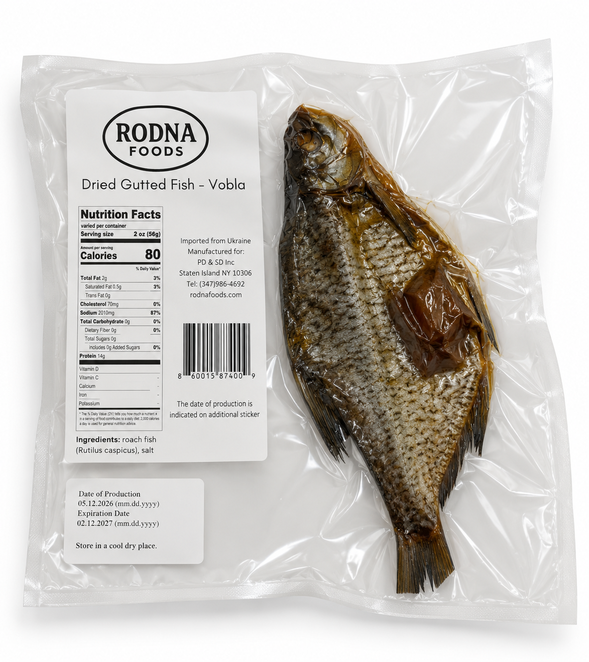 Rodna Foods - Dried Salted Vobla
