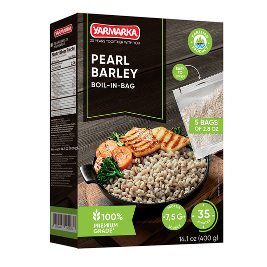 Yarmarka Pearl Barley Boil-in-Bag Cereals - 5x80g - 14.1oz