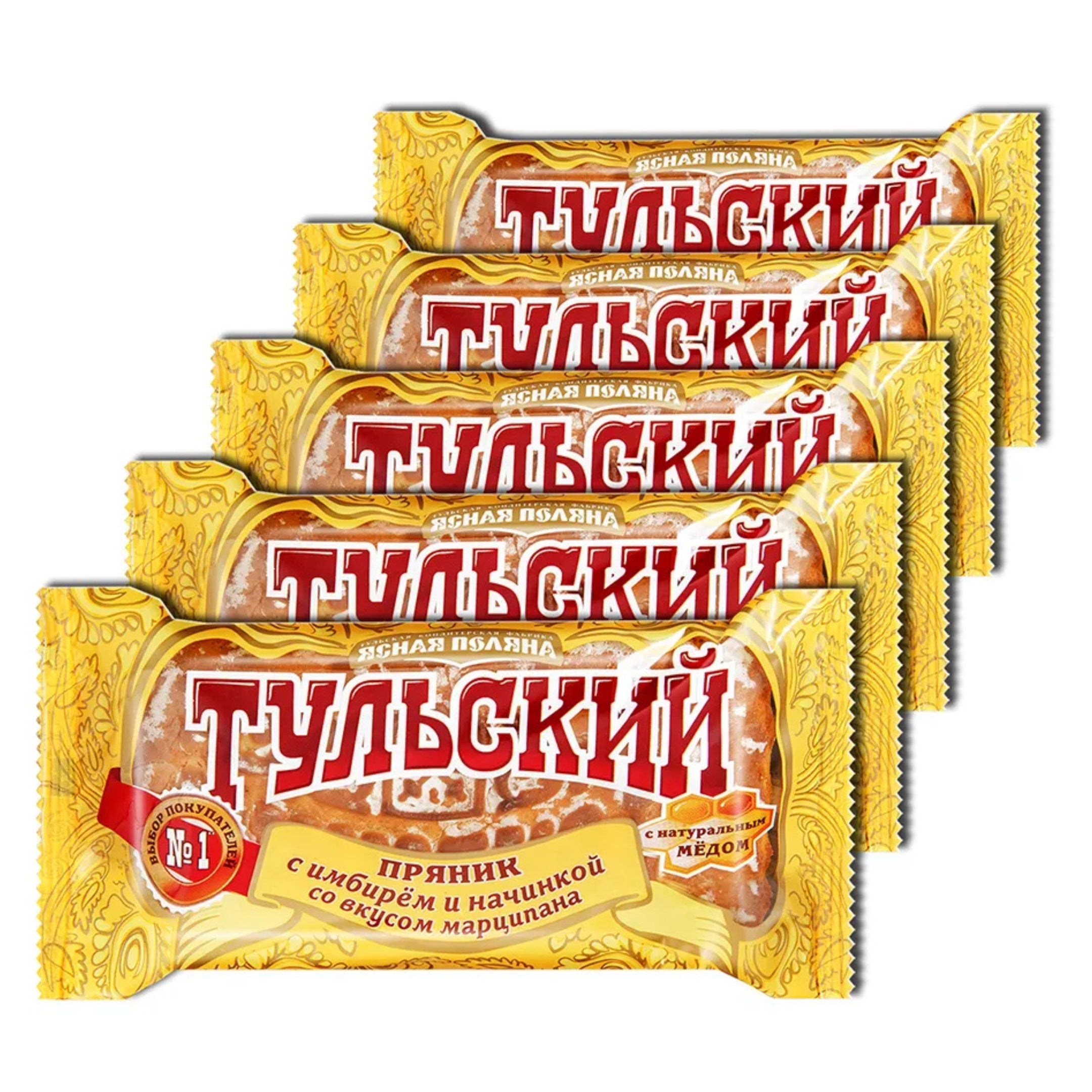 Tula GingerBread 4.93oz (Pack of 5) Russian Dessert Tulskiy Pryaniki