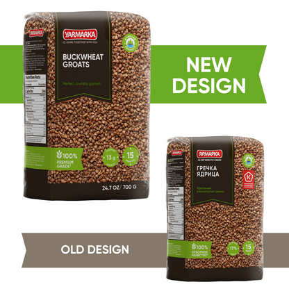 Yarmarka Farm Rosted Buckwheat Groats 24.7 oz - Pack of 6