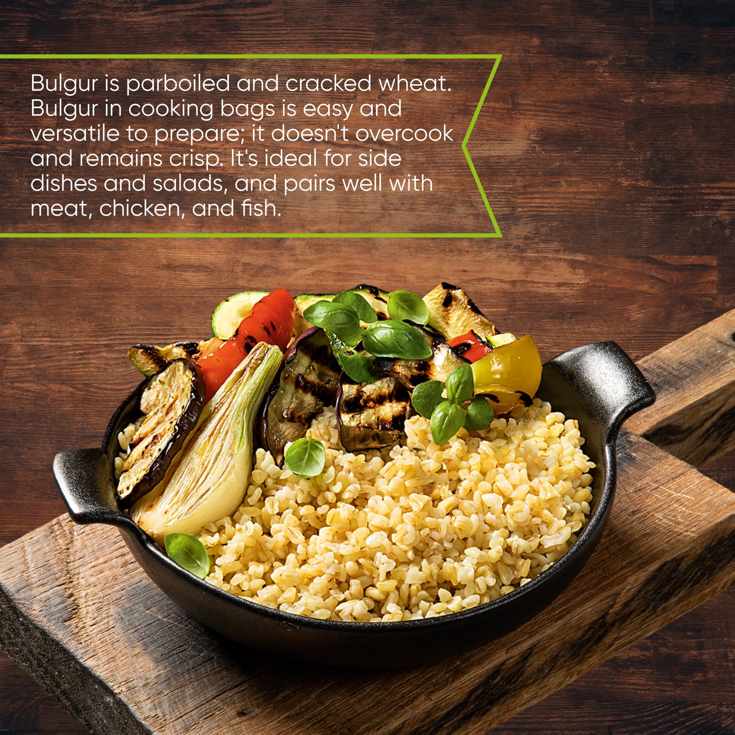 Yarmarka Boil-in-Bag Wheat Bulgur Fine 5x80Gr (14.1 Oz)