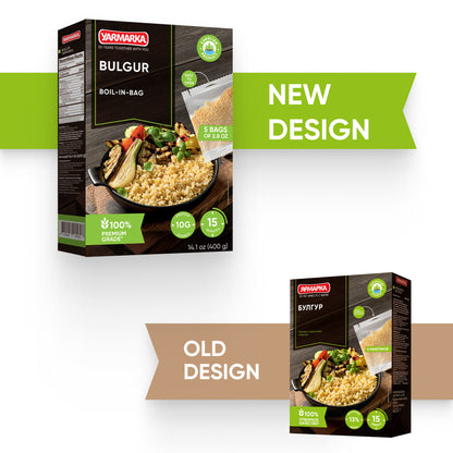 Yarmarka Boil-in-Bag Wheat Bulgur Fine 5x80Gr (14.1 Oz)