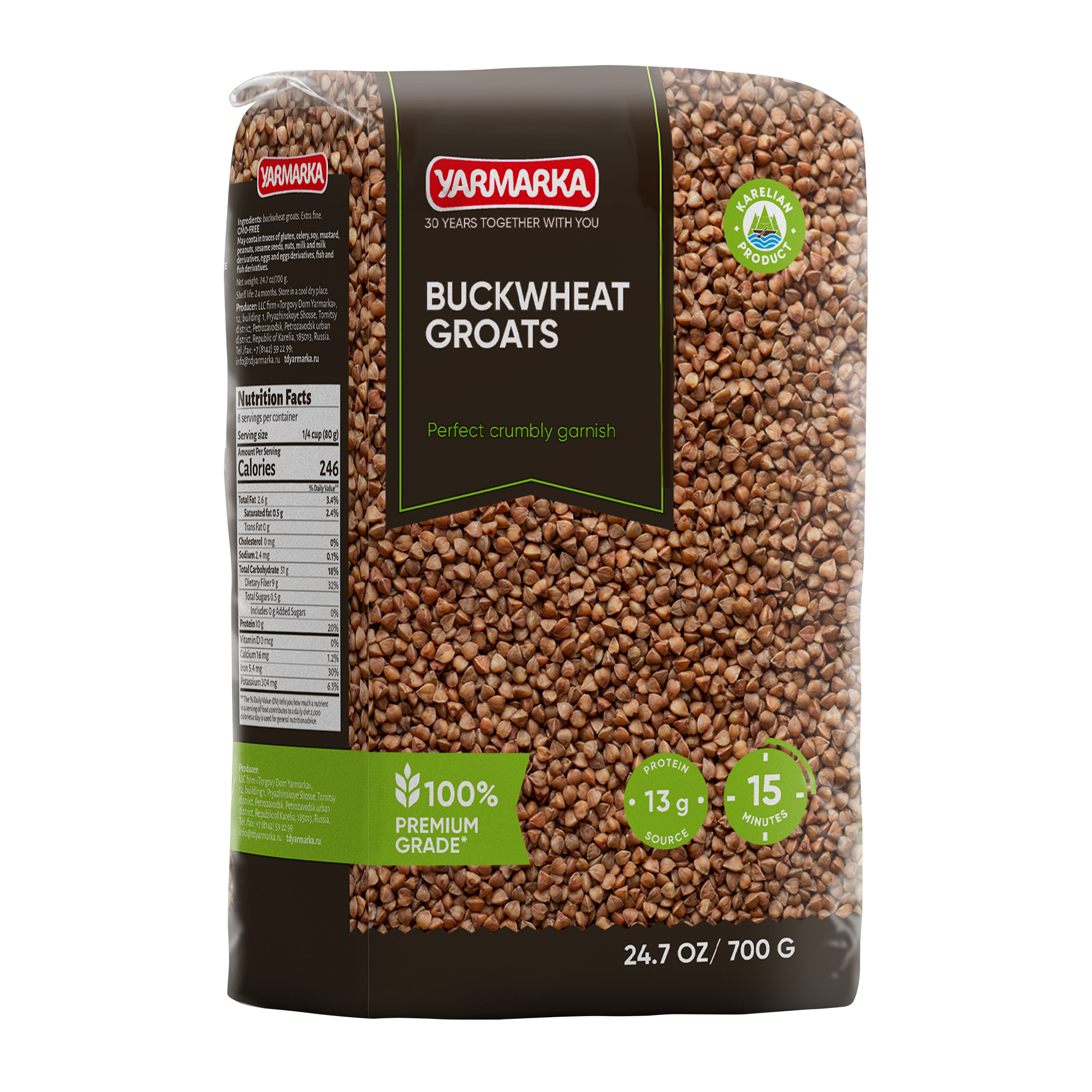 Yarmarka Buckwheat 24.7 oz (700g)