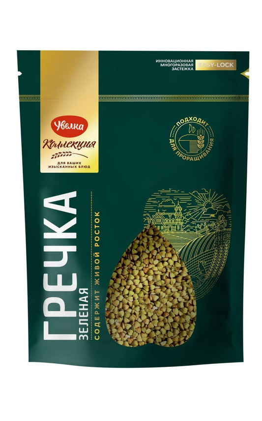 Uvelka Green Buckwheat Groats 15.87 oz (450 g)