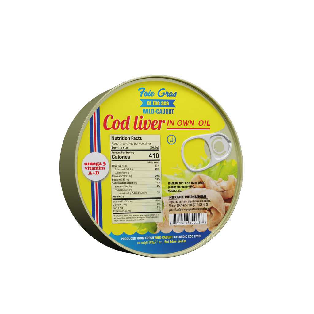 Foie Gras of the Sea Cod Liver 7.1 oz