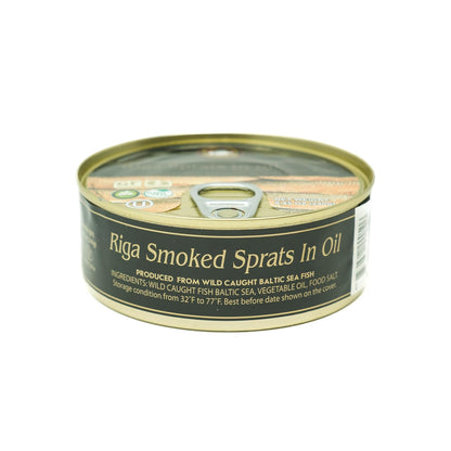 Grilled Catch Riga Sprats - Smoked Brisling Sardines in Oil 8.45 oz (240 g)
