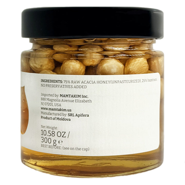 Belevini Acacia Honey with Hazelnut 10.58 oz