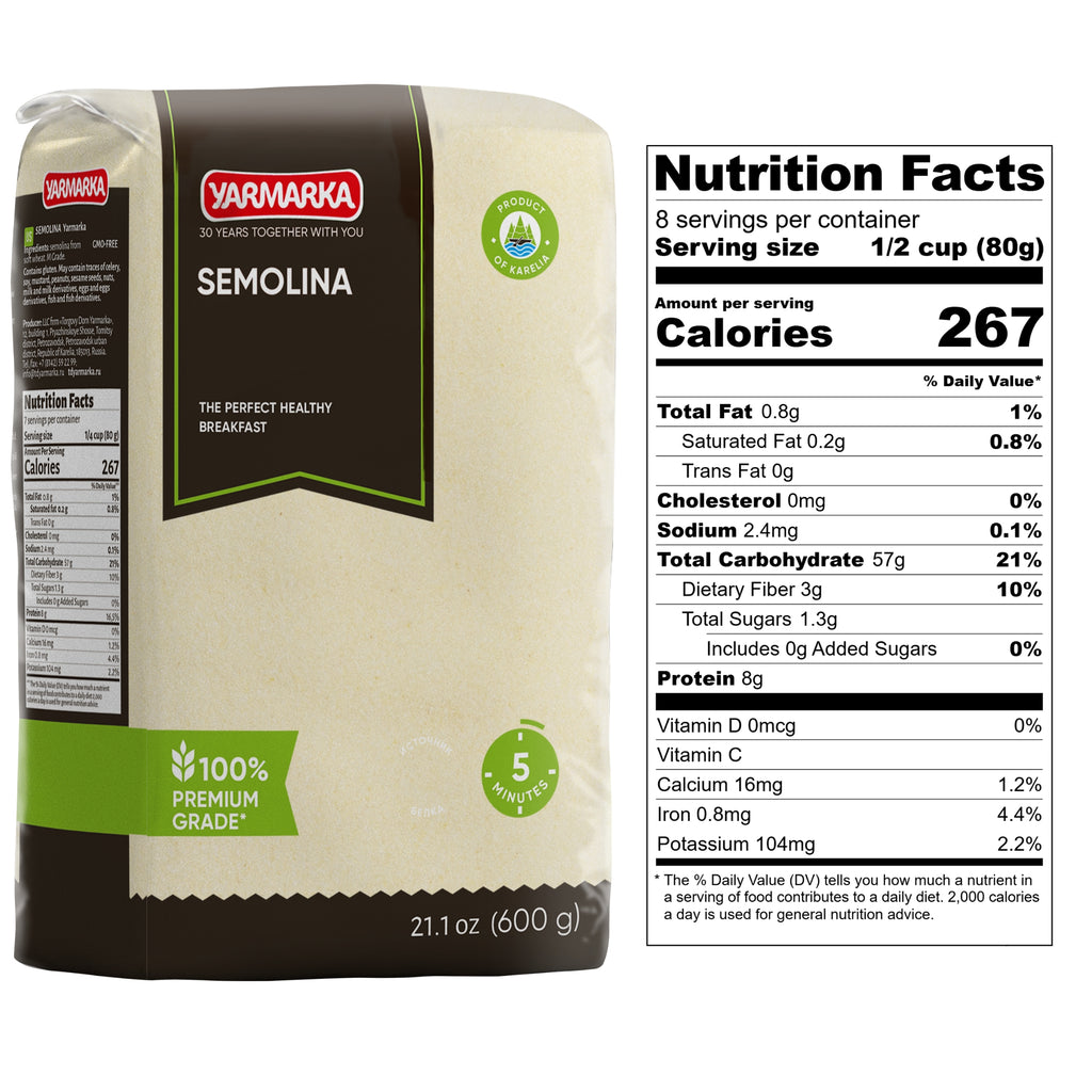 Yarmarka Semolina & Buckwheat Variety 3-Pack Pantry Bundle